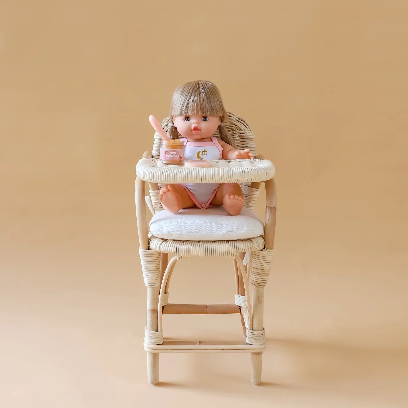 Tiny Harlow Rattan Doll's Highchair - Main Image