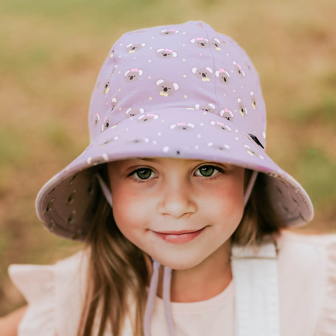 Ponytail Bucket Sun Hat - Butterfly